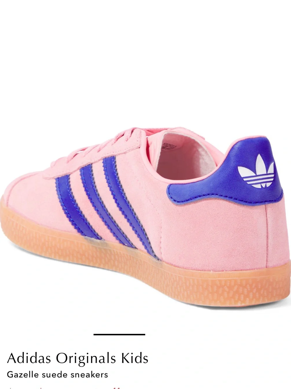 adidas Gazelle Semi Spark Pink Gum Kids/Juniors Sneakers size 5 NWOB
